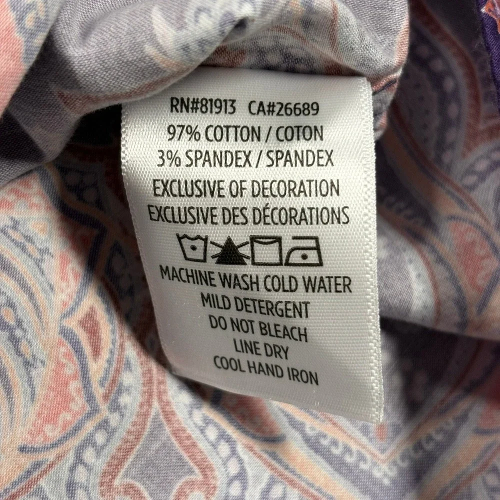 Robert Graham Casino Royale Shirt Mens 4XL Purple Paisley Ornamental Medallion